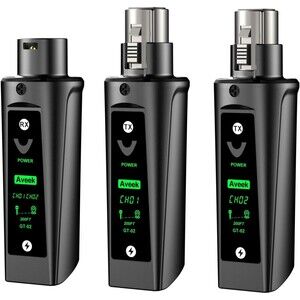 Aveek Wireless XLR Transmitter Receiver System 200FT Range
